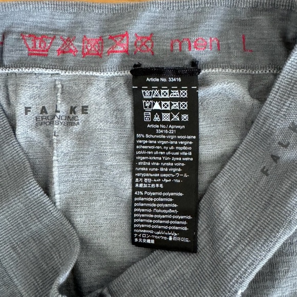 3-Piece Set Premium Merino Base Layer Bundle Men Size L (Houdini, Falke, Rapha) - Picture 8 of 11